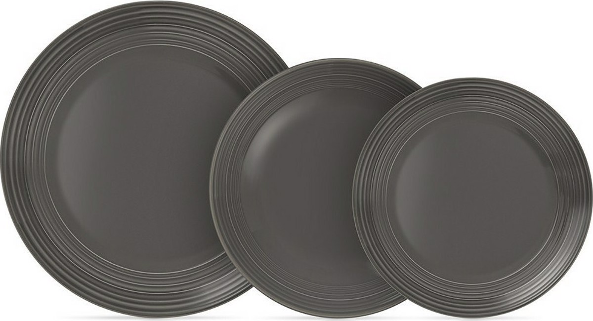 Cryspo Trio Serbitsio Fagtou Porselanis 18 Temaxion 'Jasper Dark Grey' 2502618